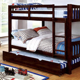 Cameron Dark Walnut Full/Full Bunk Bed Half Price Furniture