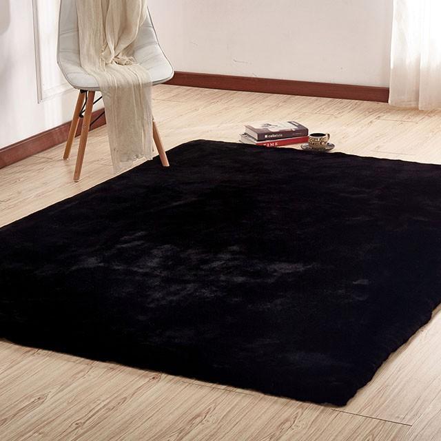 Caparica Black 5' X 7' Area Rug Half Price Furniture