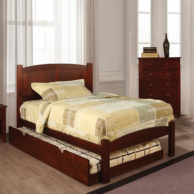 Cara Cherry Twin Bed Half Price Furniture