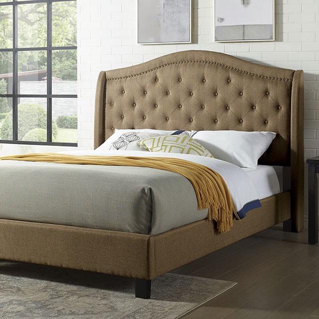 CARLY Full Bed, Brown Half Price Furniture