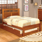 Carus Oak Full Bed Half Price Furniture