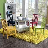 Casey White 5 Pc. Kids Round Table Set Half Price Furniture