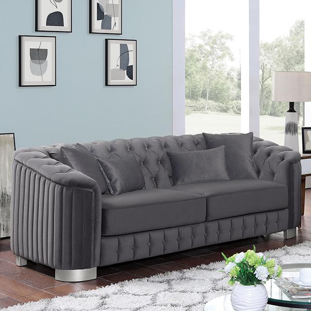 CASTELLON Sofa, Dark Gray Half Price Furniture