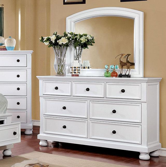 Castor White Dresser Half Price Furniture