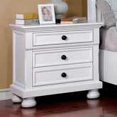 Castor White Night Stand Half Price Furniture