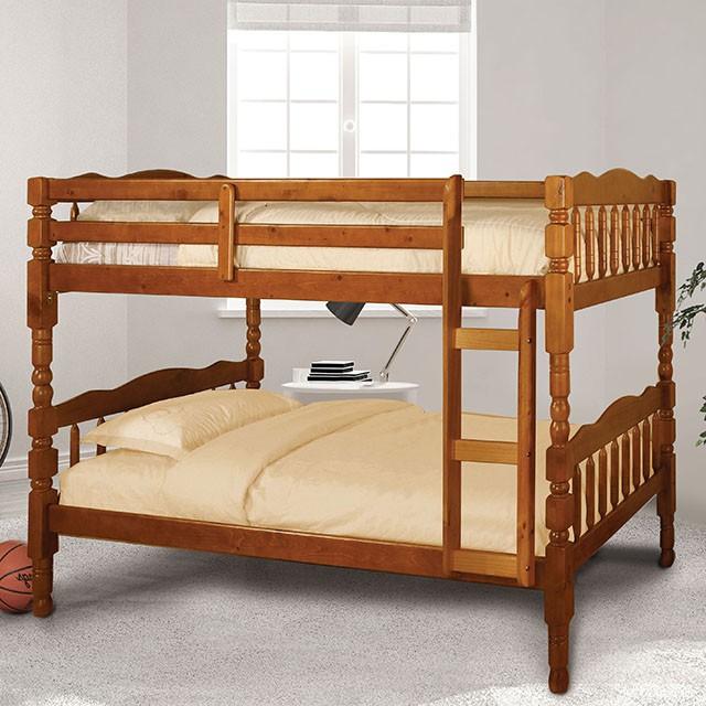 Catalina Oak Twin/Twin Bunk Bed Half Price Furniture