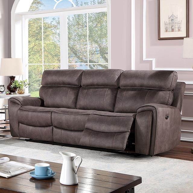 CLINT Power Sofa, Brown Half Price Furniture