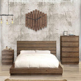 COIMBRA Rustic Natural Tone Queen Bed Half Price Furniture