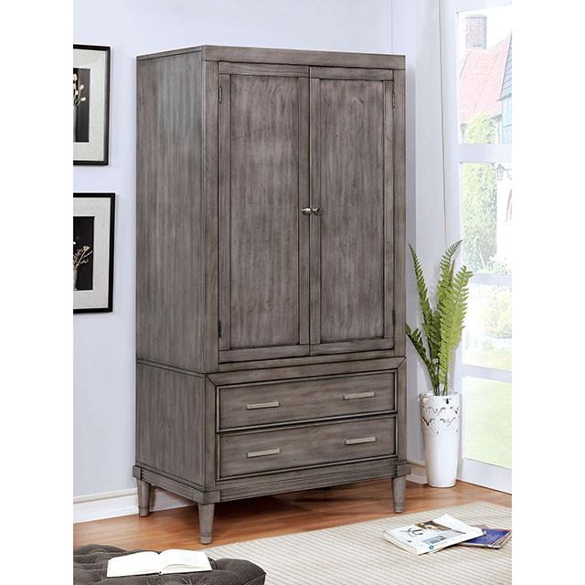 DAPHNE Gray Armoire Half Price Furniture