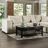 DEGELIS Sectional, Beige Half Price Furniture