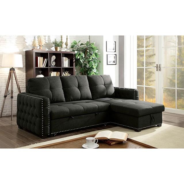 Demi Dark Gray Sectional Half Price Furniture