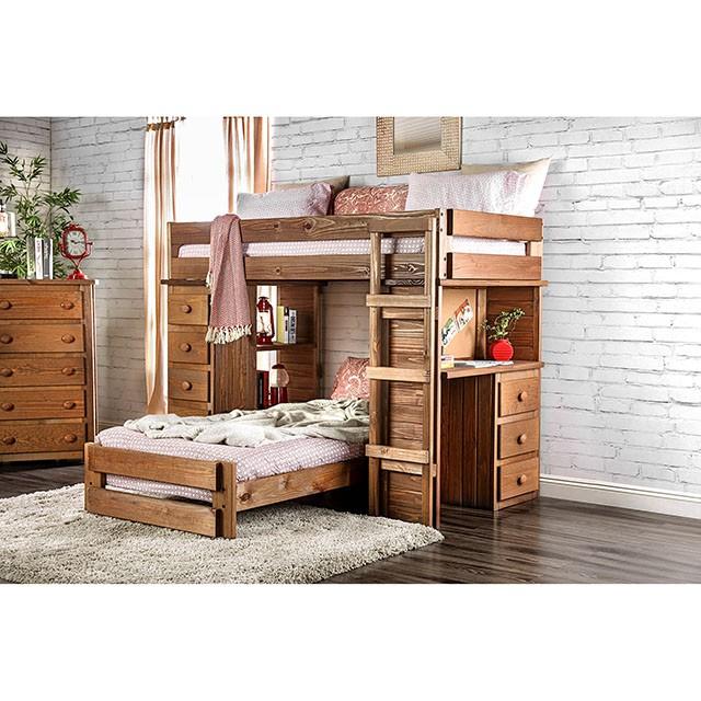 EILEEN T/T Loft Bed w/ 2 Slat Kits (*Mattress Ready) Half Price Furniture