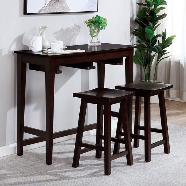 ELINOR 3 Pc. Bar Table Set Half Price Furniture