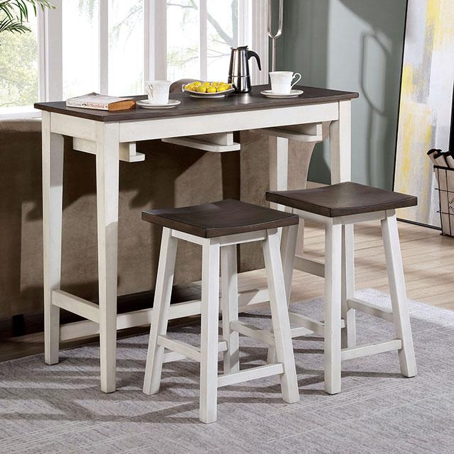 ELINOR 3 Pc. Bar Table Set - Half Price Furniture