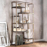 ELVIRA Champagne Display Shelf Half Price Furniture