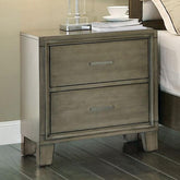 ENRICO I Gray Night Stand Half Price Furniture