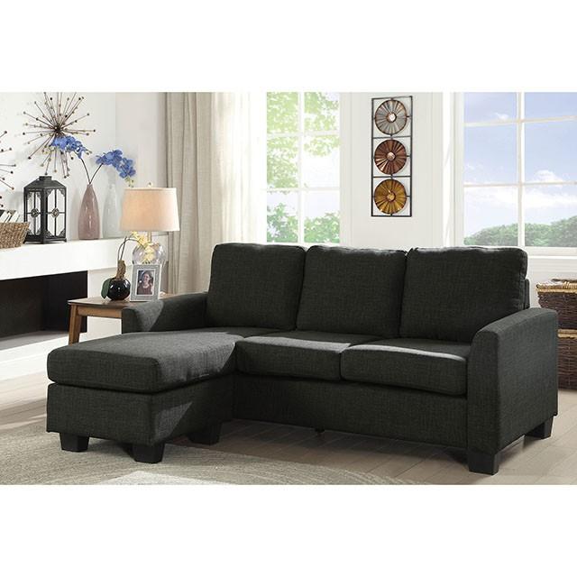 Erin Dark Gray Sectional Half Price Furniture