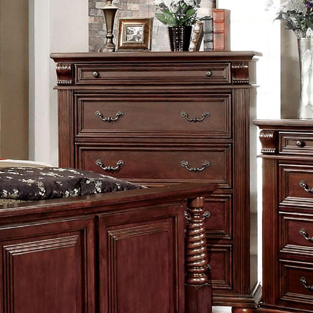 Esperia Brown Cherry Chest Half Price Furniture