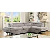 Foreman Gray Sectional, Gray Half Price Furniture