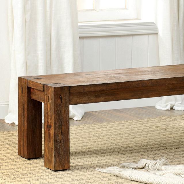 FRONTIER Dark Oak Bench Half Price Furniture