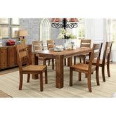 FRONTIER Dark Oak Dining Table Half Price Furniture