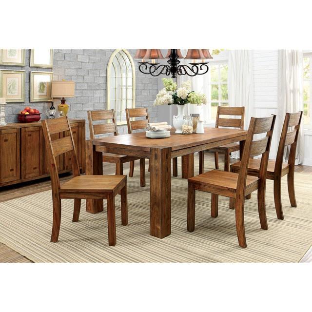 FRONTIER Dark Oak Dining Table Half Price Furniture