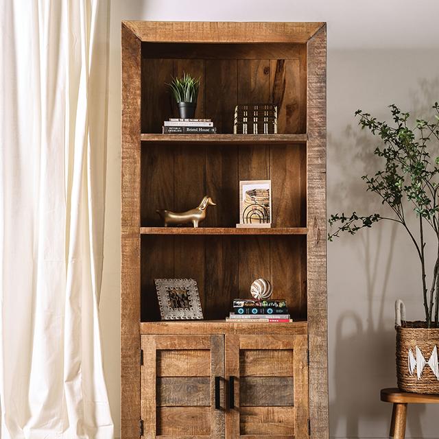 GALANTHUS Bookcase, Weathered Natural Tone Half Price Furniture