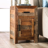 GALANTHUS Side Table, Weathered Light Natural Tone Half Price Furniture