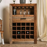 GALANTHUS Wine Cabinet, Weathered Natural Tone Half Price Furniture