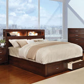 GERICO II Cal.King Bed, Brown Cherry Half Price Furniture