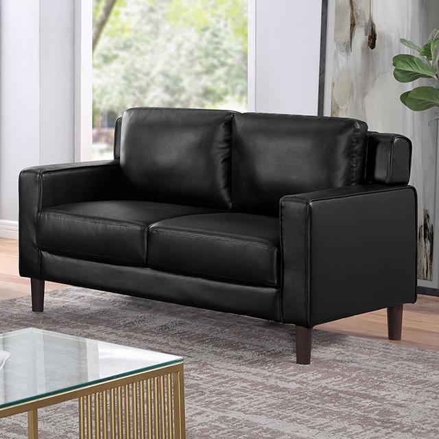 HANOVER Loveseat, Black Half Price Furniture