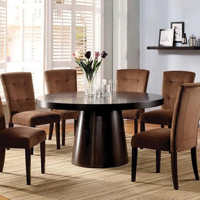 Havana Espresso Round Dining Table Half Price Furniture