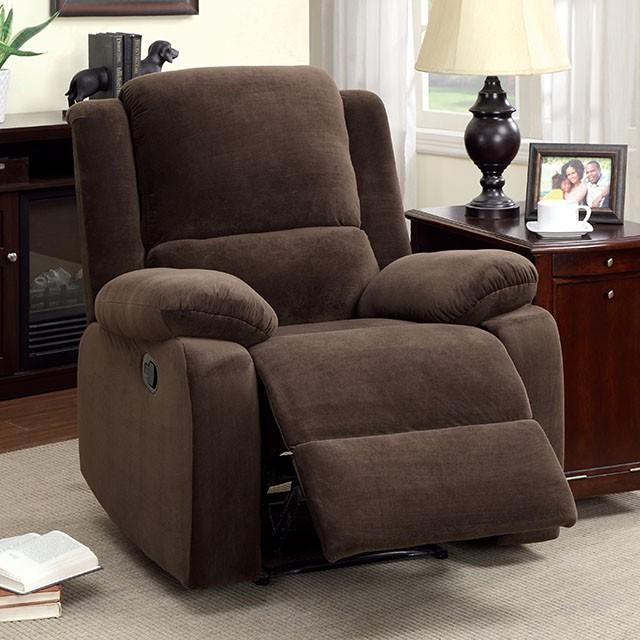 Haven Dark Brown Recliner Half Price Furniture