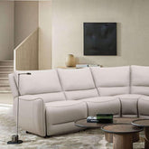 HESTIA Power Sectional, Beige Half Price Furniture