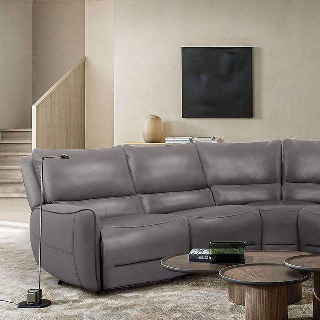 HESTIA Power Sectional, Gray Half Price Furniture