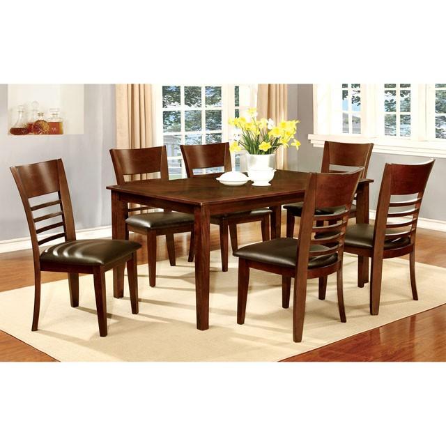 HILLSVIEW I Brown Cherry 60" Dining Table Half Price Furniture