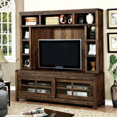 Hopkins Dark Walnut 72" TV Console Half Price Furniture