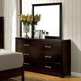 JANINE Espresso Mirror Half Price Furniture