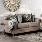 Jarauld Dark Taupe Love Seat Half Price Furniture