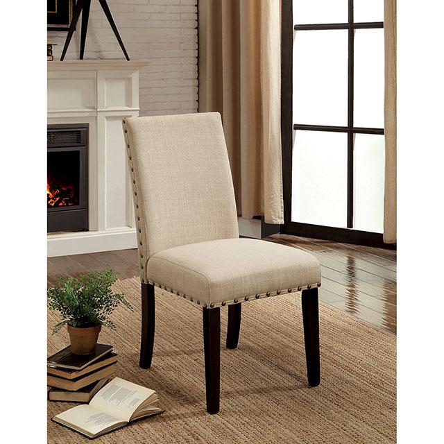 Kaitlin Light Walnut/Beige Side Chair (2/CTN) Half Price Furniture