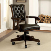 KALIA Brown/Dark Brown Height-Adjustable Arm Chair Half Price Furniture