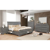 Brandt Gray E.King Bed Half Price Furniture