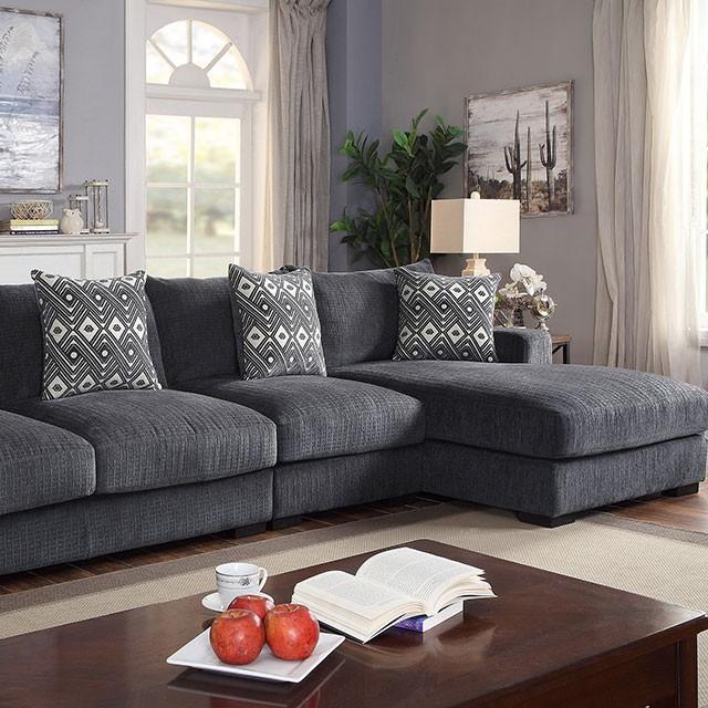 KAYLEE Large L-Shaped Sectional, Right Chaise - Sectional - Half Price Furniture