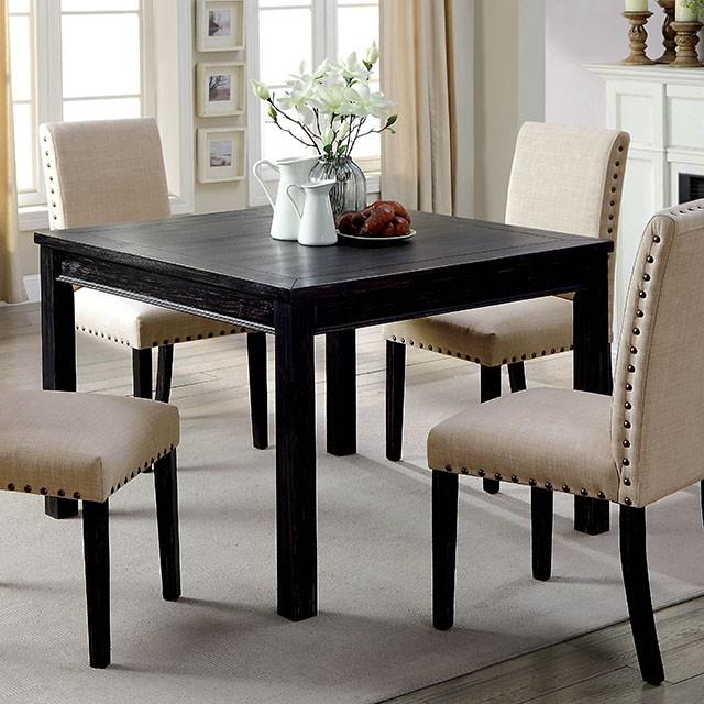 Kristie Antique Black 5 Pc. Dining Table Set Half Price Furniture