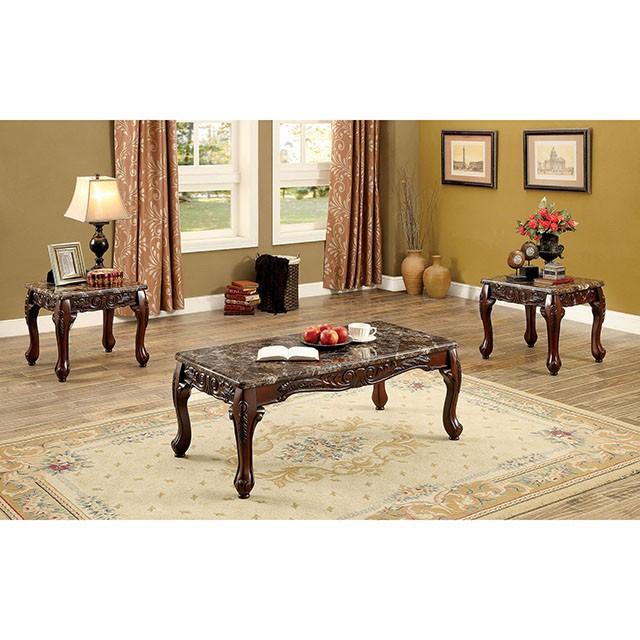 Lechester Dark Oak/Brown 3 Pc. Coffee Table Set Half Price Furniture