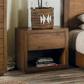 LEIRVIK Night Stand, Light Walnut Half Price Furniture