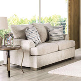 LEYTONSTONE Loveseat, Cream Half Price Furniture