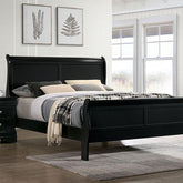 LOUIS PHILIPPE Queen Bed, Black Half Price Furniture