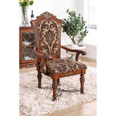 Lucie Brown Cherry Arm Chair (2/CTN) Half Price Furniture