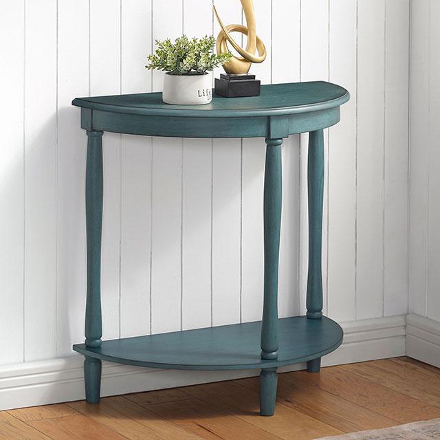 MENTON Side Table, Antq. Teal Half Price Furniture